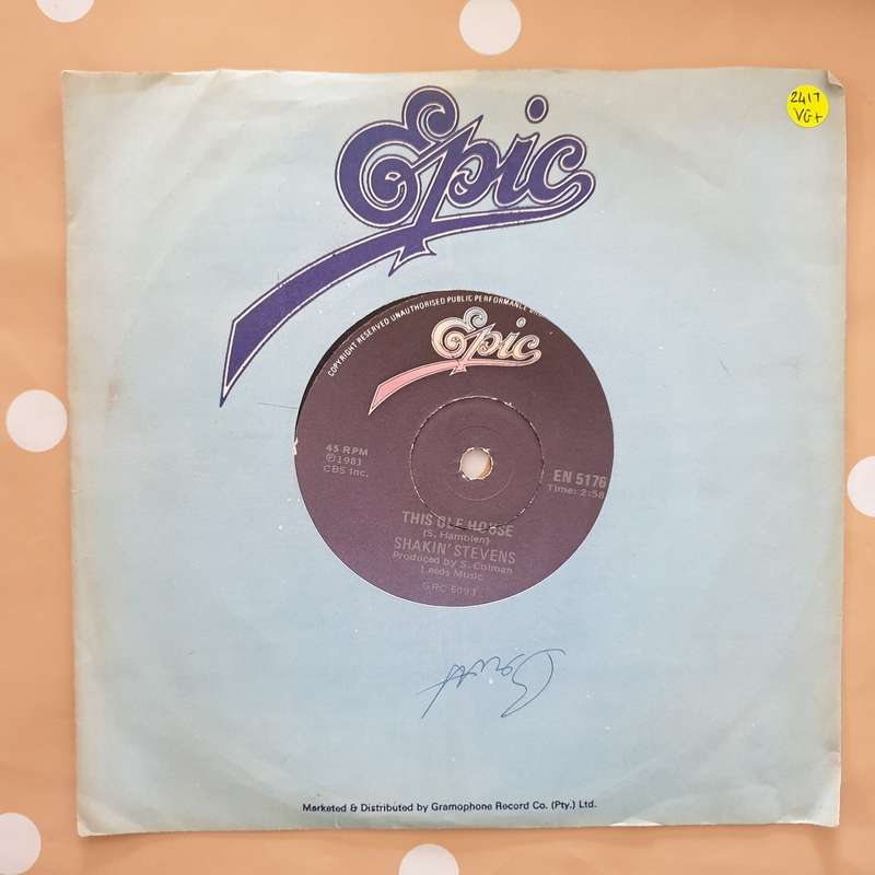 Shakin' Stevens  This Ole House - Vinyl 7" Record - Very-Good+ Quality (VG+)