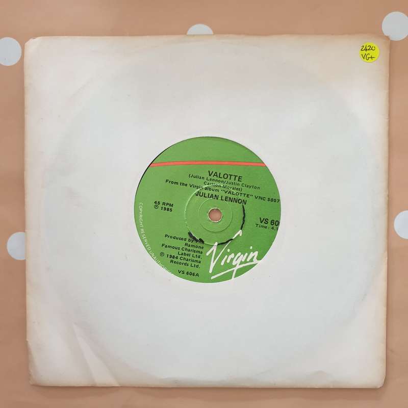 Julian Lennon  Valotte - Vinyl 7" Record - Very-Good+ Quality (VG+)