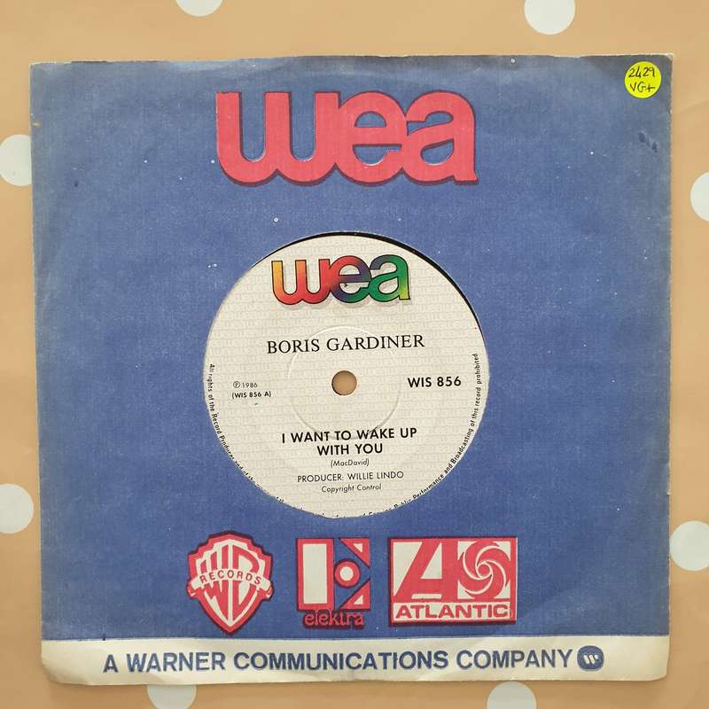 Boris Gardiner  I Want To Wake Up With You - Vinyl 7" Record - Very-Good+ Quality (VG+)