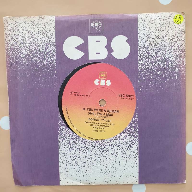 Bonnie Tyler  If You Were A Woman (And I Was A Man) - Vinyl 7" Record - Very-Good+ Quality ...