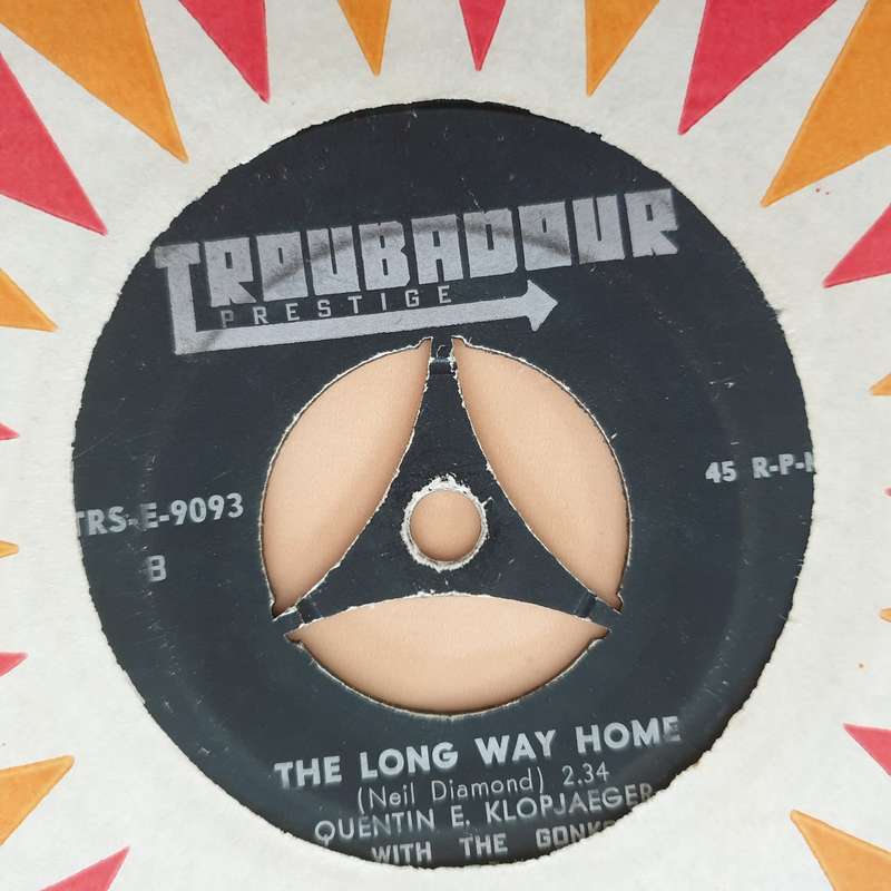 Quentin E. Klopjaeger With The Gonks  Lazy Life / The Long Way Home - Vinyl 7" Record - Goo...