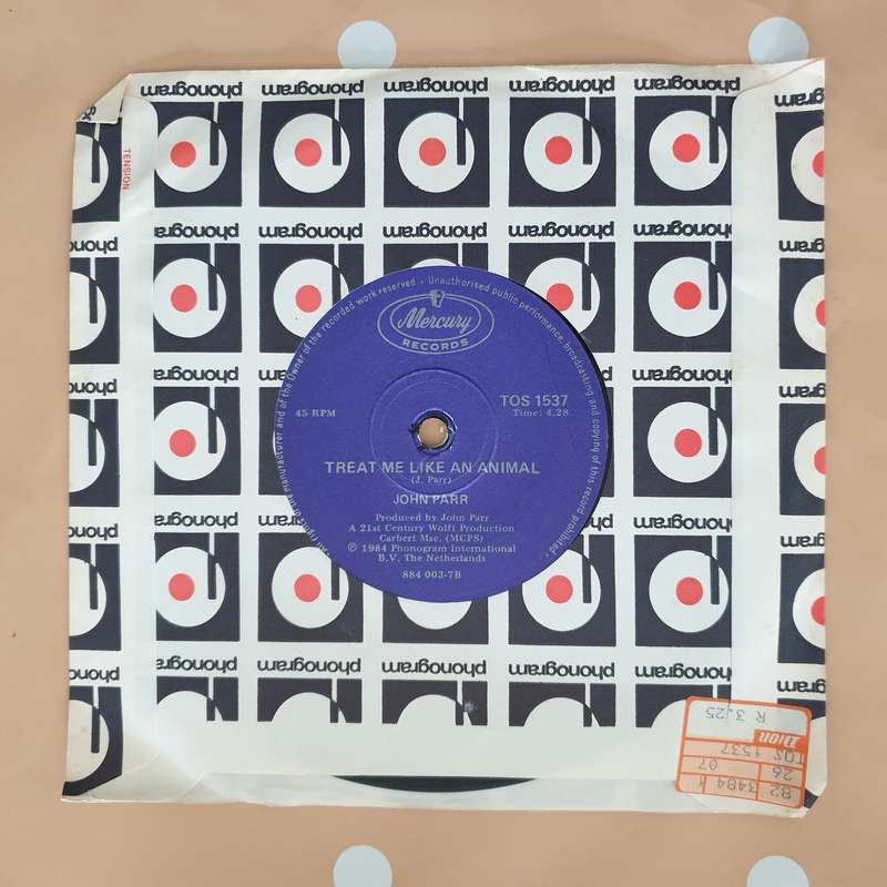 John Parr  St. Elmo's Fire (Man In Motion) - Vinyl 7" Record - Very-Good+ Quality (VG+)