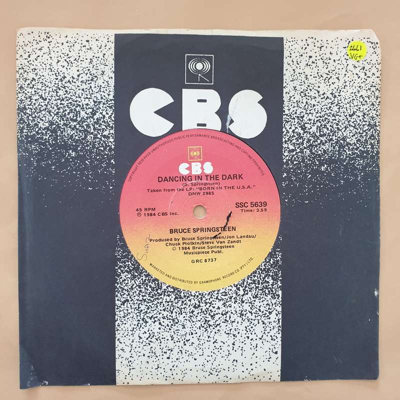 Bruce Springsteen  Dancing In The Dark - Vinyl 7" Record - Very-Good+ Quality (VG+)