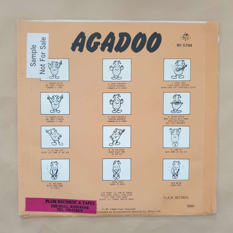 Black Lace  Agadoo - Vinyl 7" Record - Very-Good+ Quality (VG+)