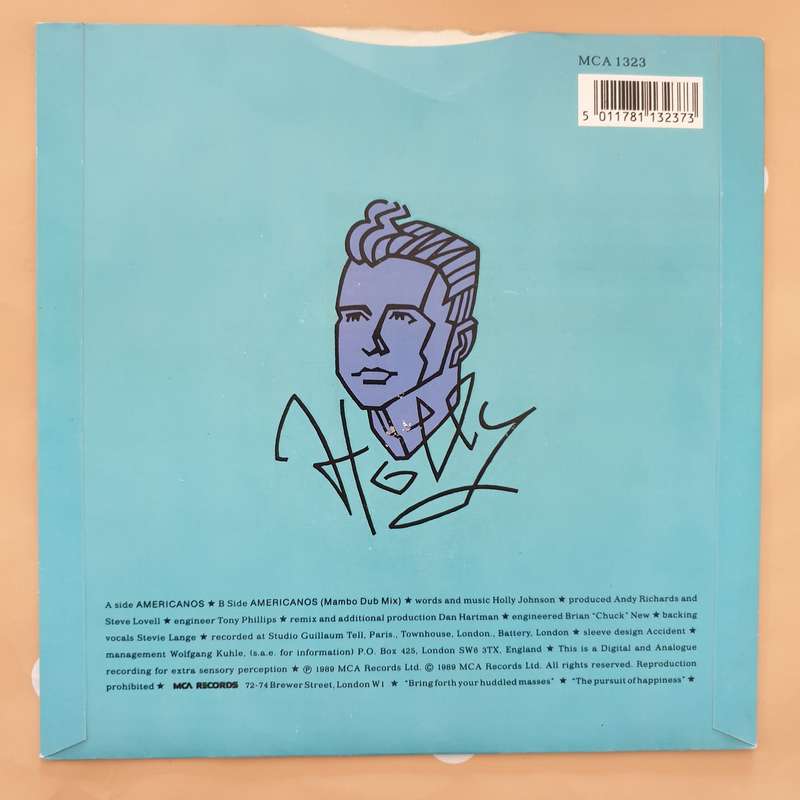 Holly Johnson  Americanos - Vinyl 7" Record - Very-Good+ Quality (VG+)