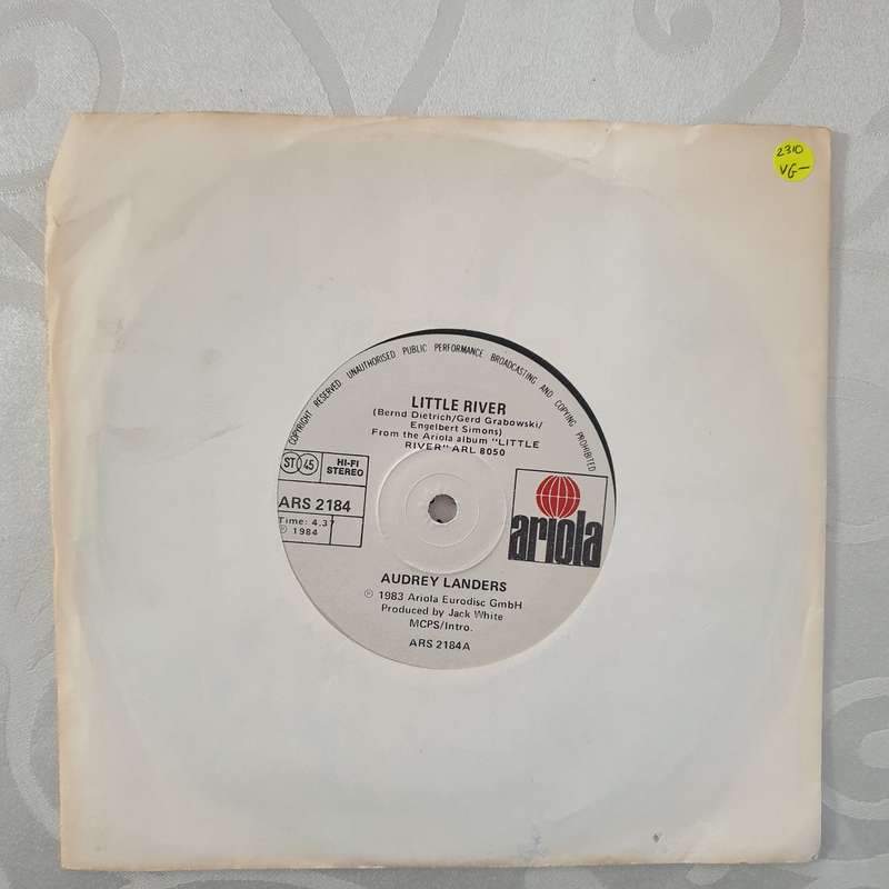 Audrey Landers - Little River - Vinyl 7" Record - Very-Good- Quality (VG-)
