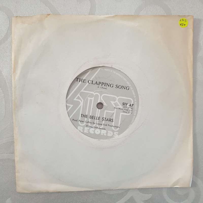 The Belle Stars  The Clapping Song - Vinyl 7" Record - Very-Good+ Quality (VG+)