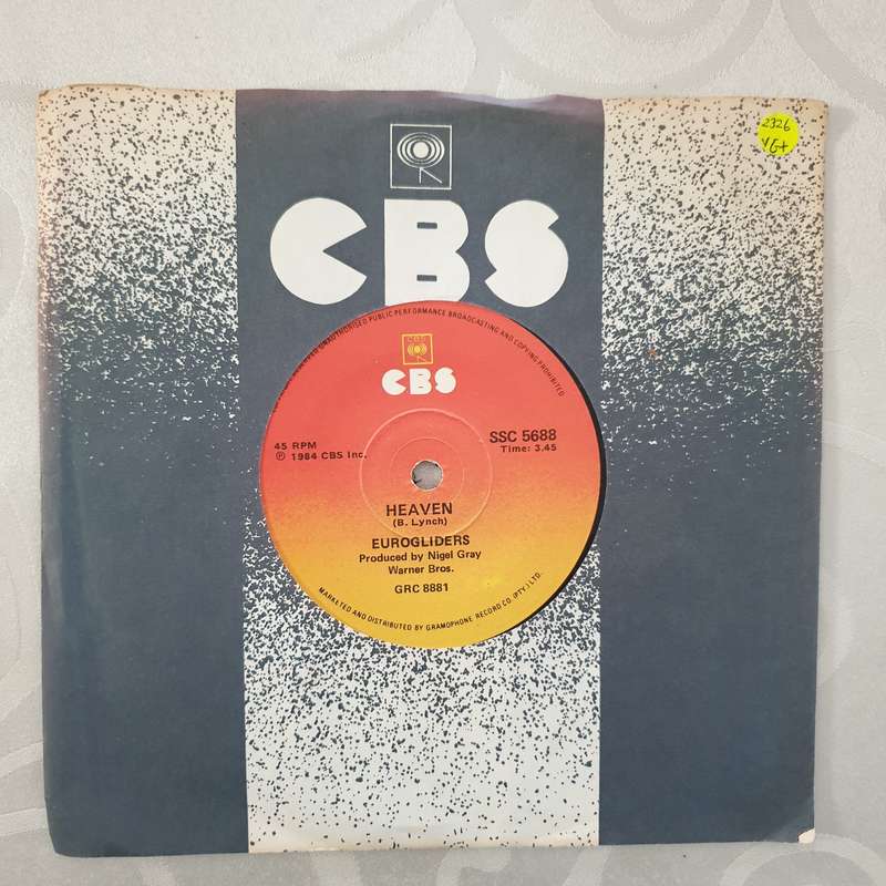 Eurogliders  Heaven / It's The Way - Vinyl 7" Record - Very-Good+ Quality (VG+)