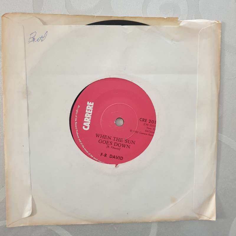 F-R David  Words - Vinyl 7" Record - Very-Good+ Quality (VG+)