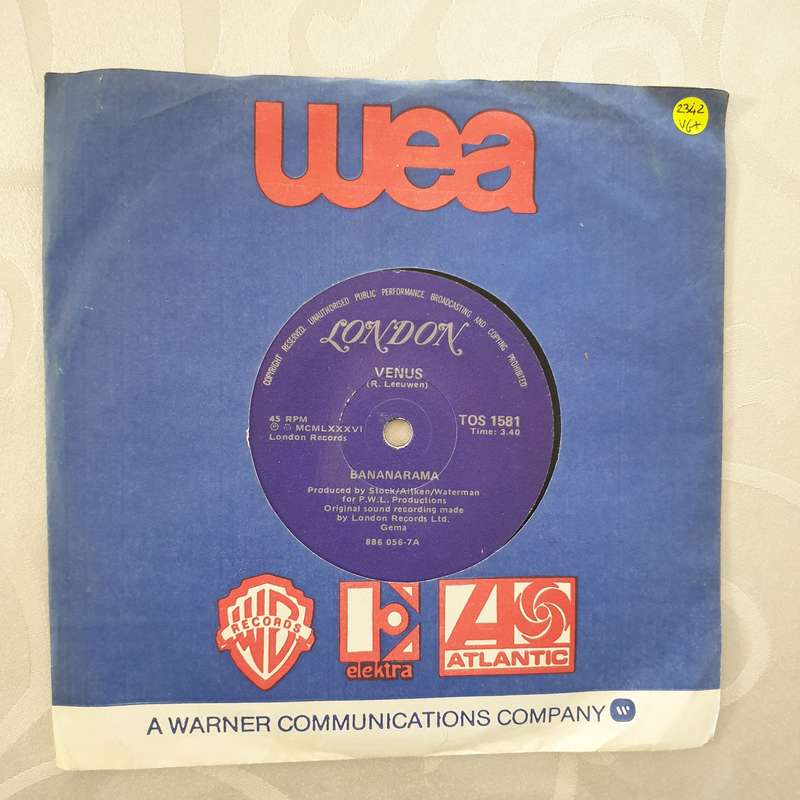 Bananarama  Venus - Vinyl 7" Record - Very-Good+ Quality (VG+)