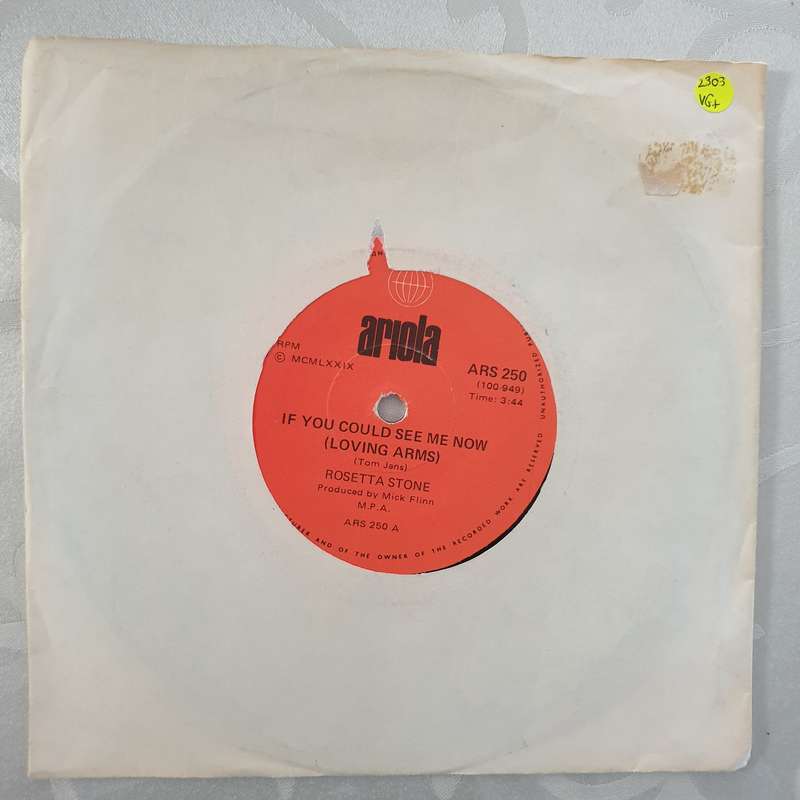 Rosetta Stone  If You Could See Me Now (Loving Arms) - Vinyl 7" Record - Very-Good+ Quality (VG+)