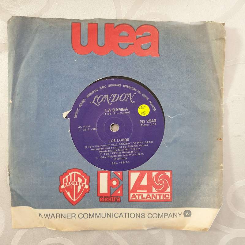 Los Lobos  La Bamba - Vinyl 7" Record - Very-Good Quality (VG)
