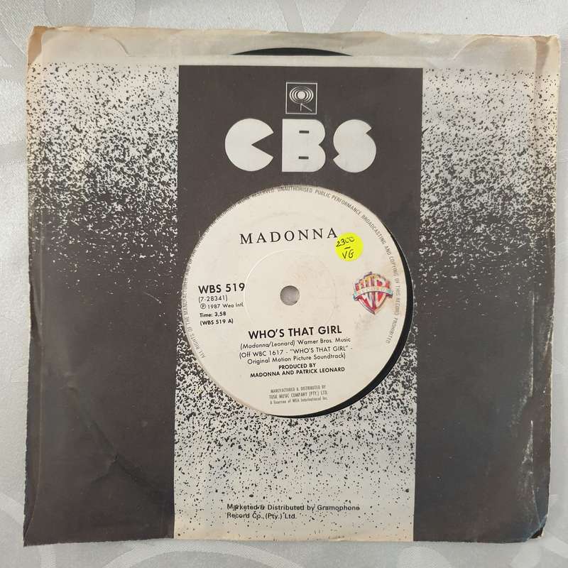 Madonna  Who's That Girl - Vinyl 7" Record - Very-Good- Quality (VG-)