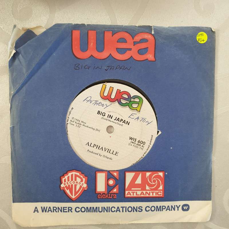 Alphaville  Big In Japan - Vinyl 7" Record - Very-Good+ Quality (VG+)