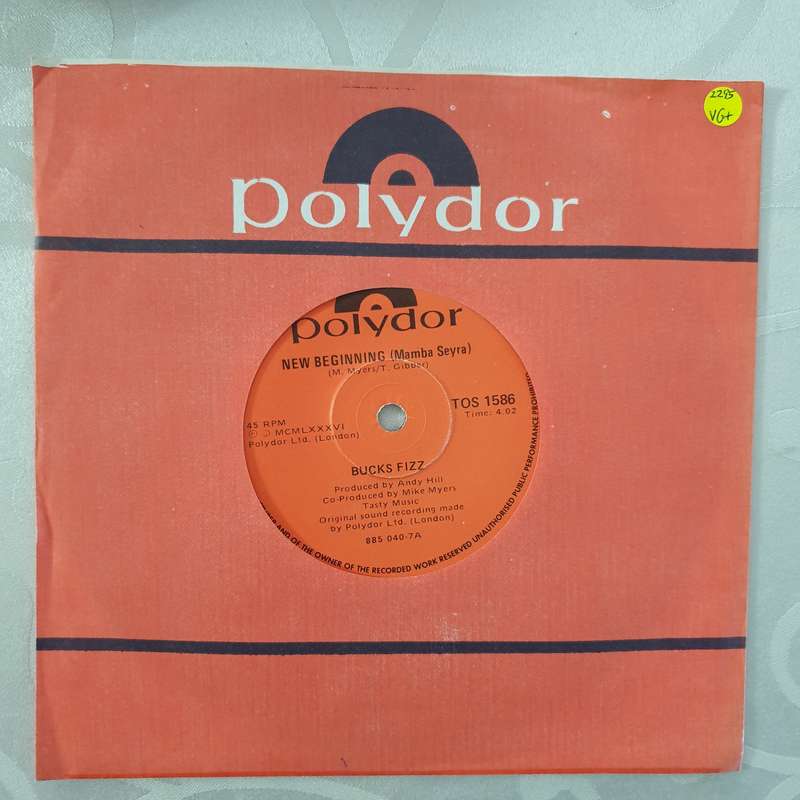 Bucks Fizz  New Beginning - Vinyl 7" Record - Very-Good+ Quality (VG+)