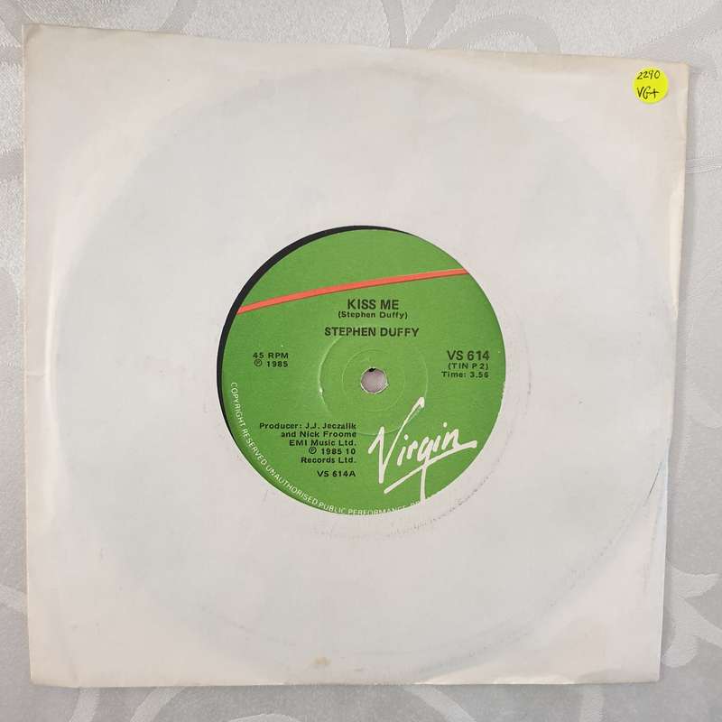Stephen Duffy  Kiss Me - Vinyl 7" Record - Very-Good+ Quality (VG+)
