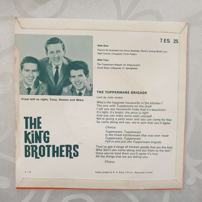 The King Brothers  There's No Business - Like Our Business - Vinyl 7" Record - Very-Good+ Q...