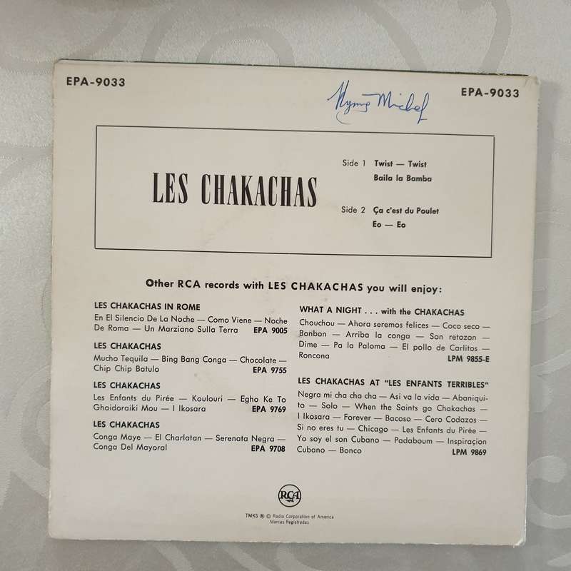 Les Chakachas  Twist-Twist - Vinyl 7" Record - Very-Good+ Quality (VG+)