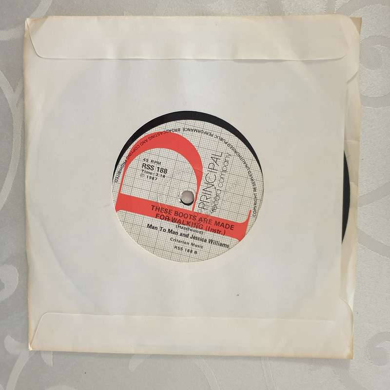 Man 2 Man And Jessica Williams  These Boots Are Made For Walking - Vinyl 7" Record - Very-G...