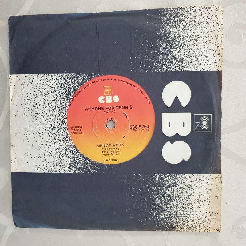 Men At Work  Who Can It Be Now - Vinyl 7" Record - Very-Good+ Quality (VG+)