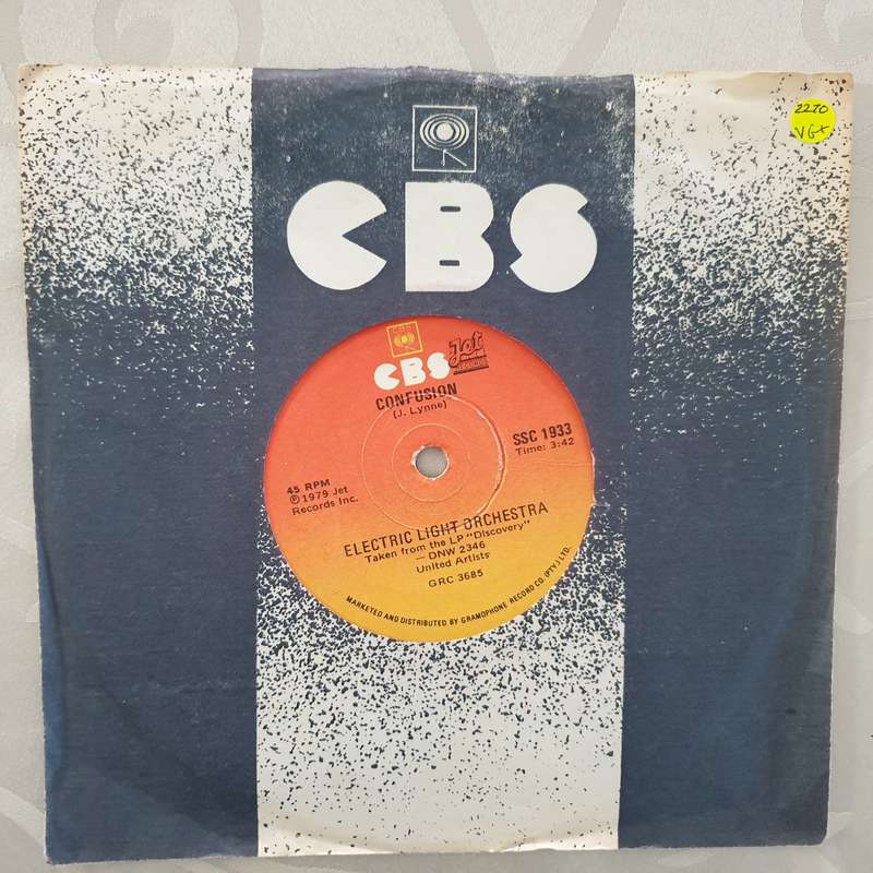 Electric Light Orchestra  Confusion - Vinyl 7" Record - Very-Good+ Quality (VG+)
