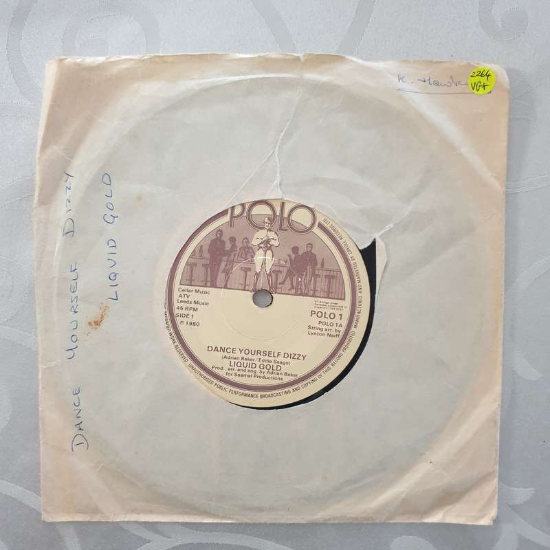 Liquid Gold  Dance Yourself Dizzy - Vinyl 7" Record - Very-Good+ Quality (VG+)