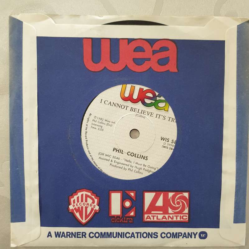 Phil Collins  You Can't Hurry Love - Vinyl 7" Record - Very-Good+ Quality (VG+)