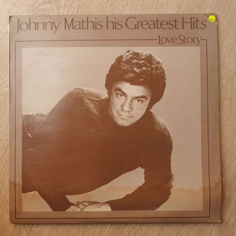 Johnny Mathis - His Greatest Hits - Love Story - Vinyl LP Record - Very-Good+ Quality (VG+)