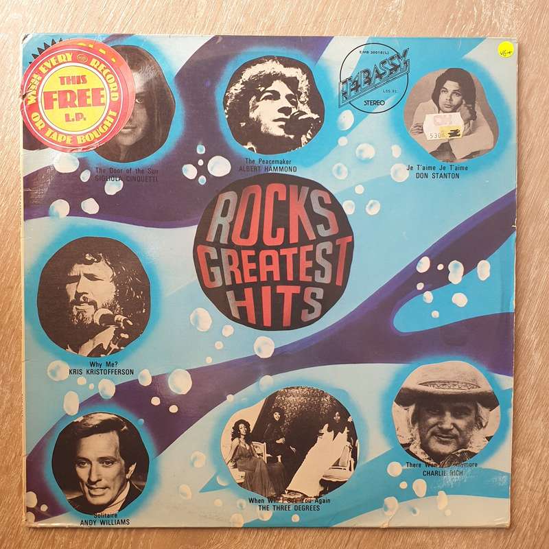 Rock's Greatest Hits - Original Artists - Vinyl LP Record - Very-Good+ Quality (VG+)