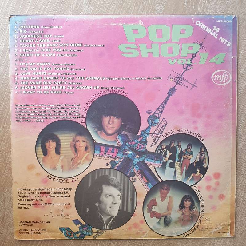 Pop Shop Vol 14 - Vinyl LP Record - Good+ Quality (G+)
