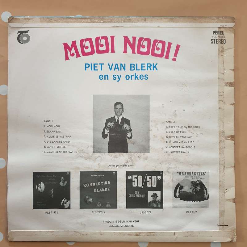 Piet van Blerk en sy Orkes - Mooi Nooi! -  Vinyl LP Record - Very-Good+ Quality (VG+)