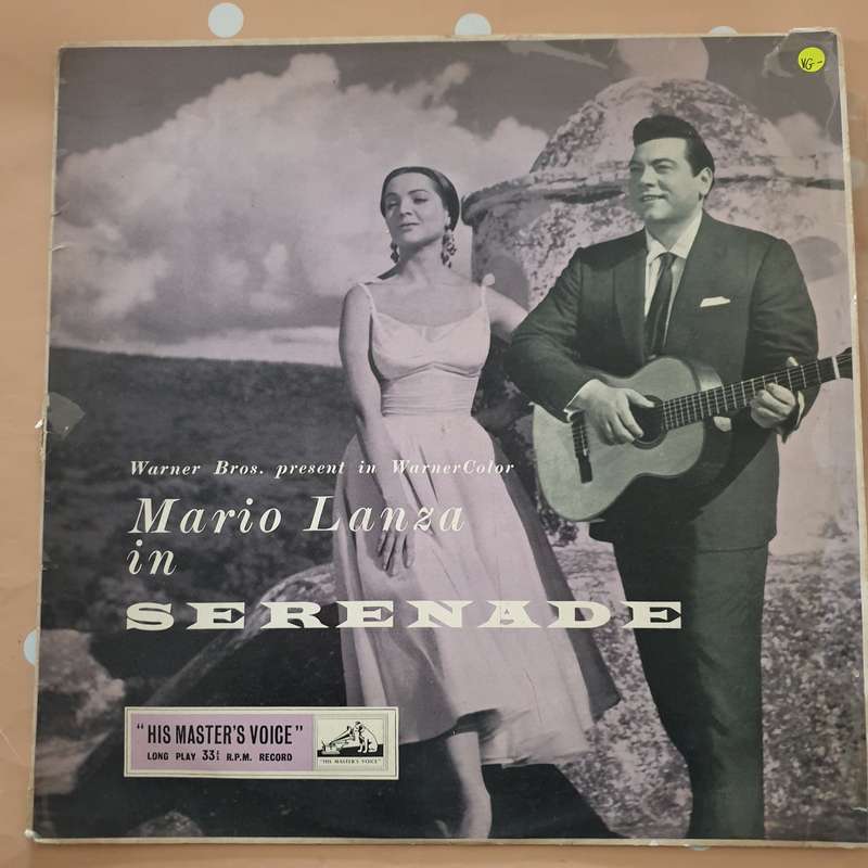 Mario Lanza in Serenade - Vinyl LP Record - Very-Good- Quality (VG-)