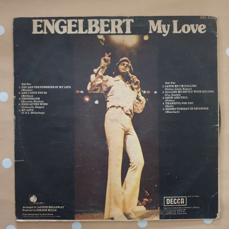 Engelbert Humperdinck  My Love - Vinyl LP Record - Very-Good- Quality (VG-)