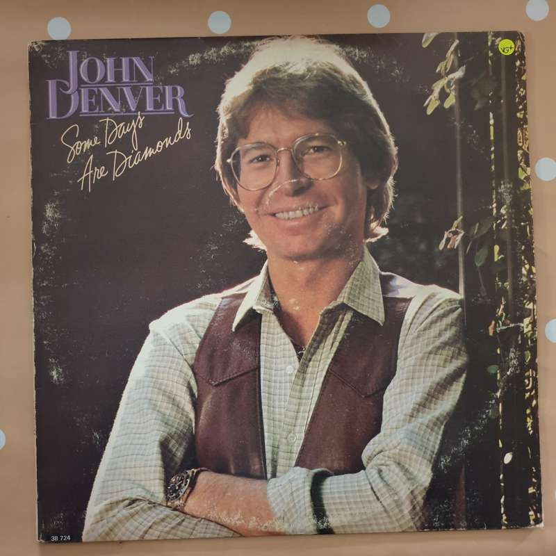 John Denver  Some Days Are Diamonds -  Vinyl LP Record - Very-Good+ Quality (VG+)