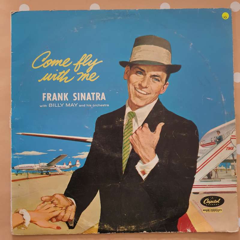 Frank Sinatra  Come Fly With Me - Vinyl LP Record - Very-Good Quality (VG)