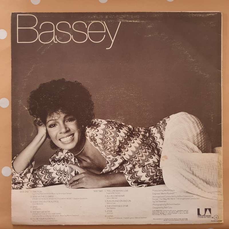 Shirley Bassey  Good, Bad But Beautiful - Vinyl LP Record - Very-Good Quality (VG)