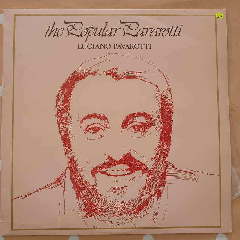 Luciano Pavarotti - The Popular Pavarotti  -  Vinyl LP Record - Very-Good+ Quality (VG+)