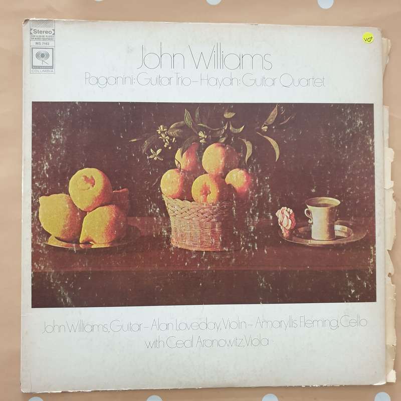John Williams , Paganini, Haydn  Paganini: Guitar Trio - Haydn: Guitar Quartet -  Vinyl LP ...