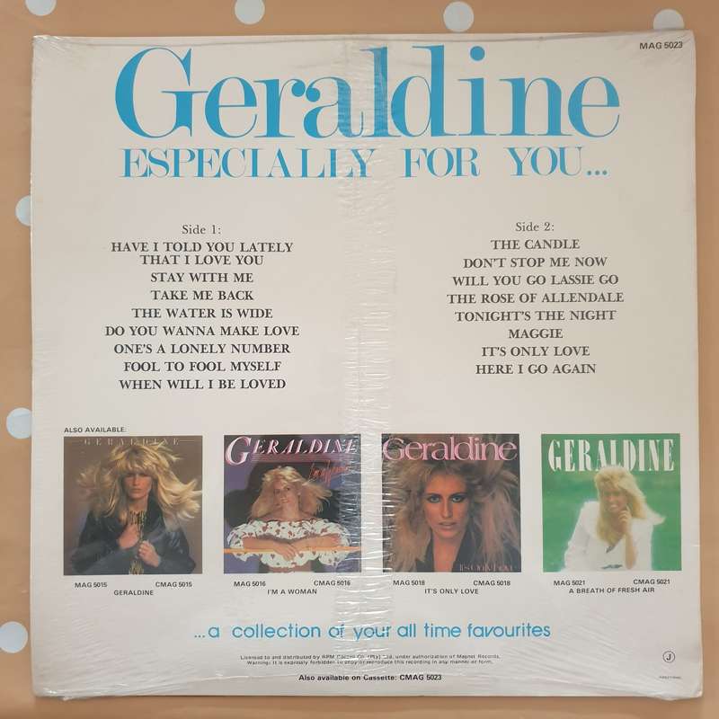 Geraldine - Especially For You - Vinyl LP Record - Sealed