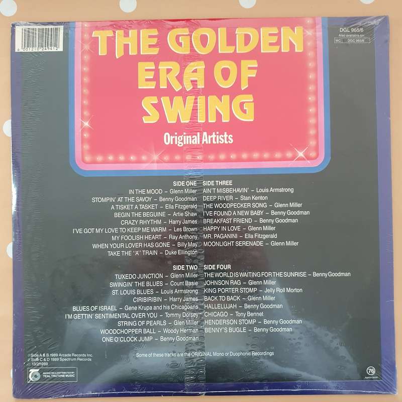 The Golden Era of Swing - Original Artists - Double Vinyl Record LP - Sealed