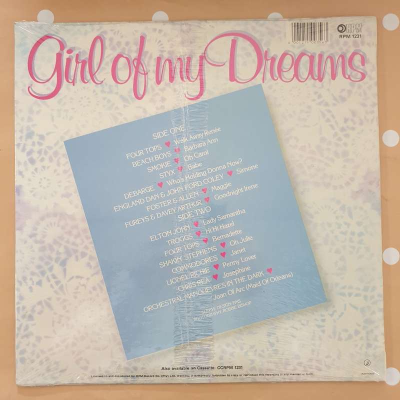 Girl Of My Dreams - 16 Original Tracks by the Original Artists - Vinyl Record LP - Sealed