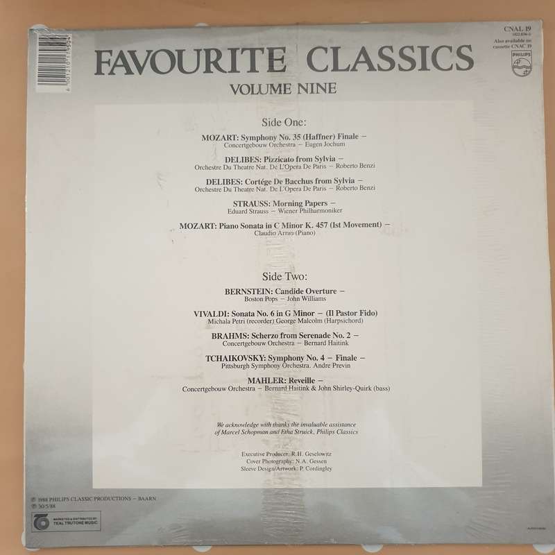 Favourite Classics - Volume Nine - Vinyl Record LP - Sealed