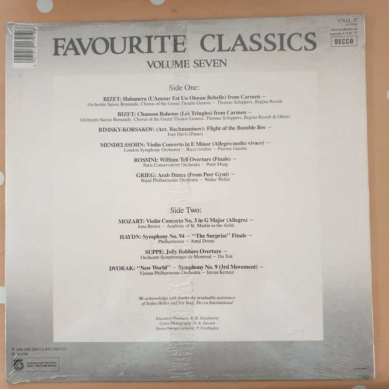Favourite Classics - Volume Seven - Vinyl Record LP - Sealed