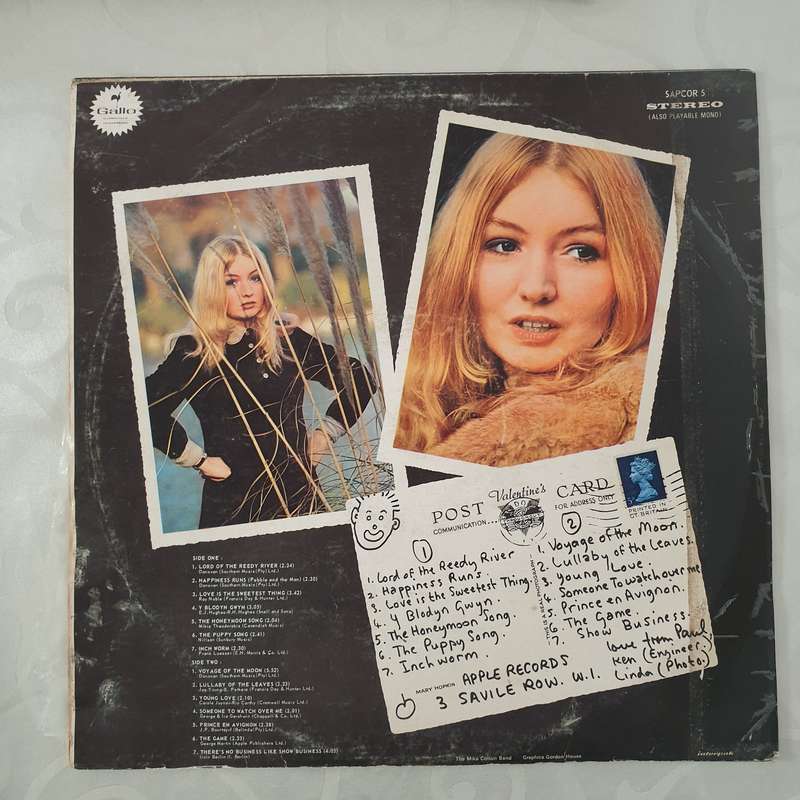 Mary Hopkin  Post Card - Vinyl LP Record - Very-Good Quality (VG)