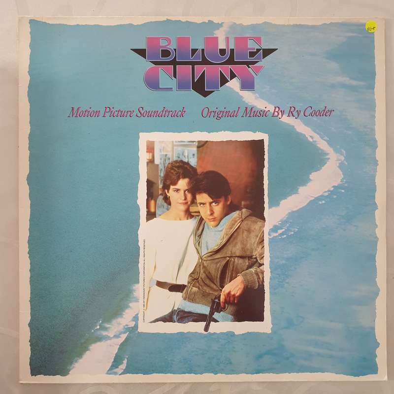 Ry Cooder  Blue City (Motion Picture Soundtrack) - Vinyl LP Record - Very-Good+ Quality (VG+)