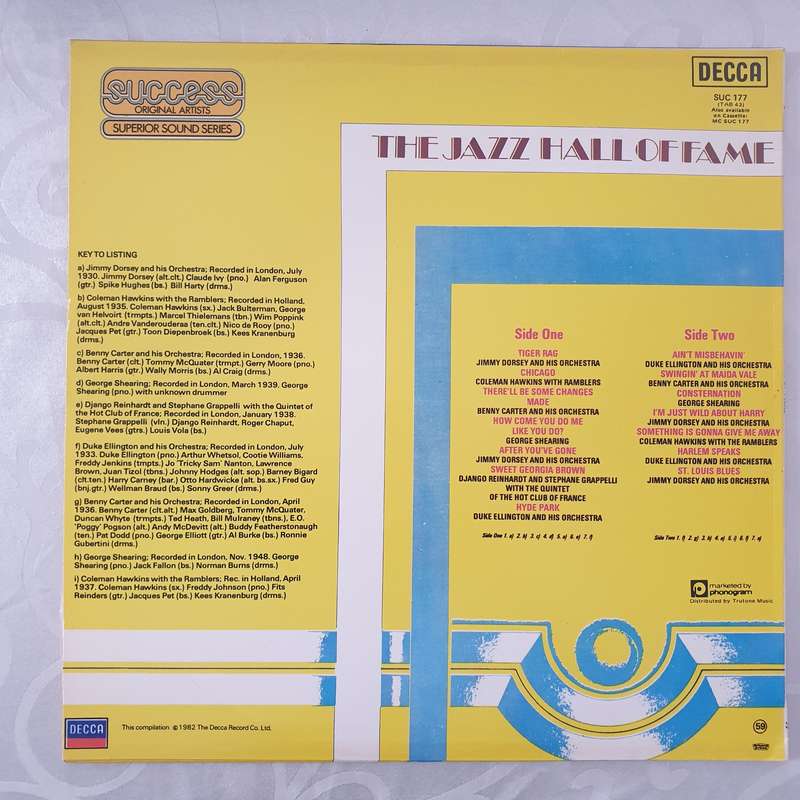 The Jazz Hall Of Fame  -  Vinyl LP Record - Very-Good+ Quality (VG+)