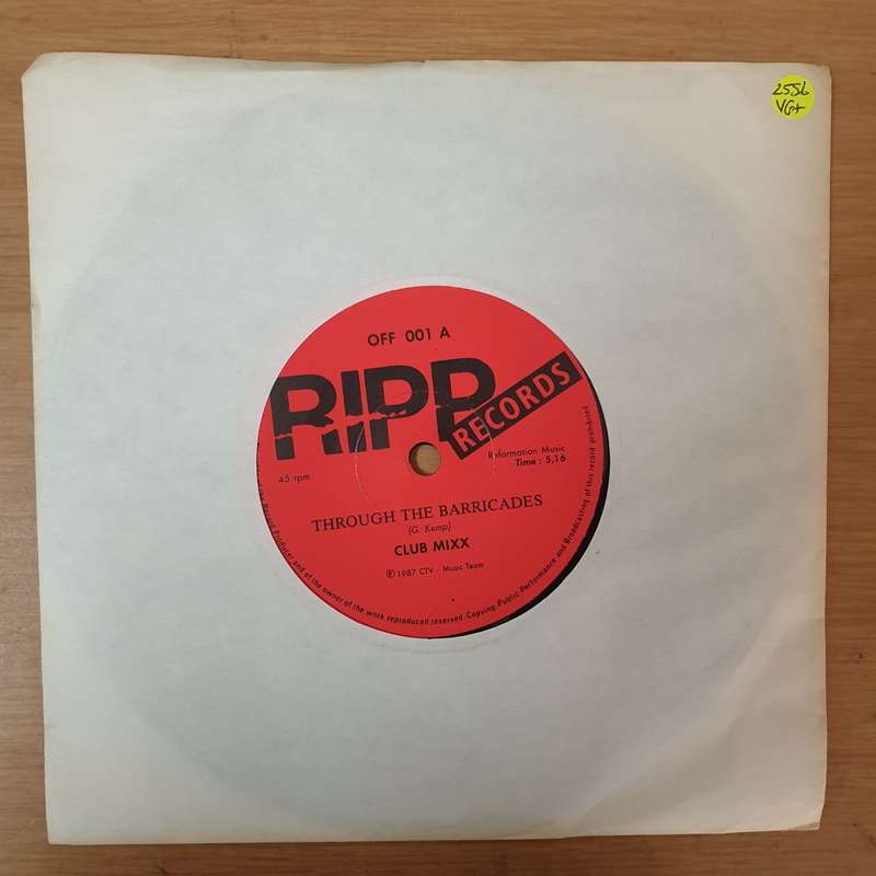 Club Mixx  Through The Barricades - Vinyl 7" Record - Very-Good+ Quality (VG+)