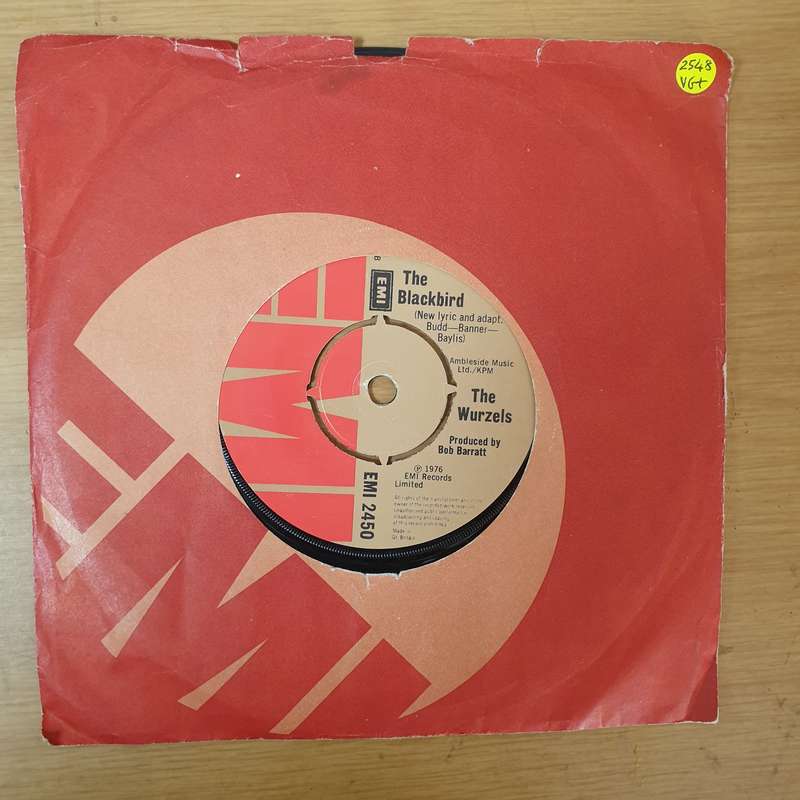 The Wurzels  The Blackbird - Vinyl 7" Record - Very-Good+ Quality (VG+)
