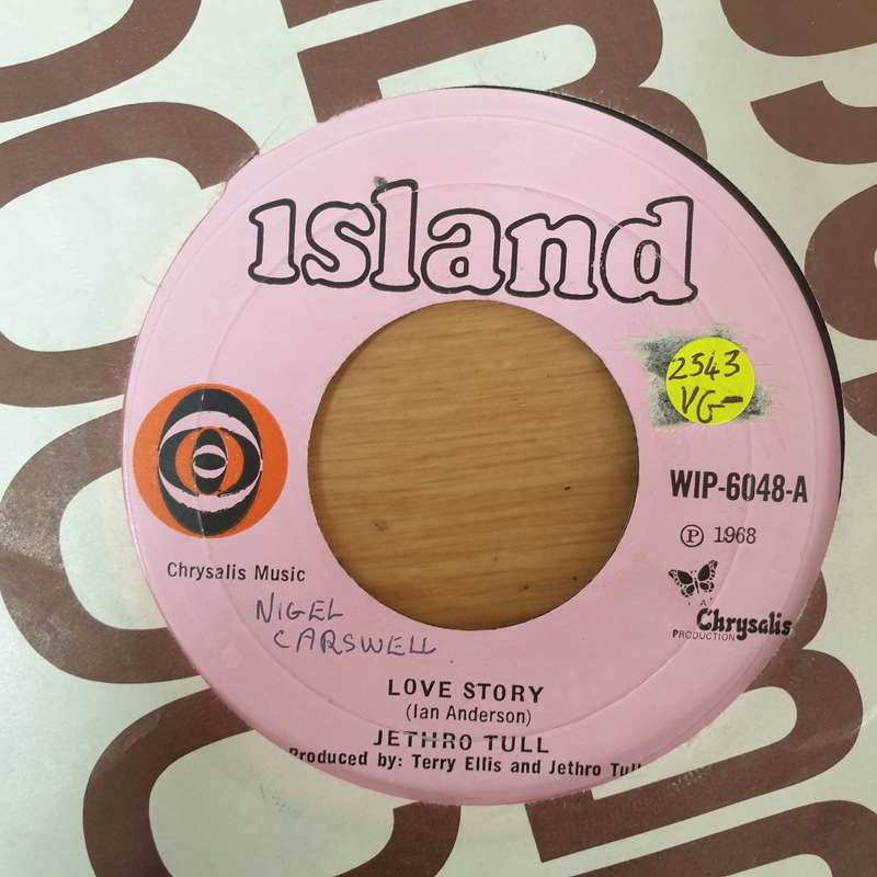 Jethro Tull  Love Story - Vinyl 7" Record - Very-Good- Quality (VG-)