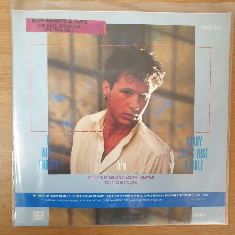 Corey Hart  It Ain't Enough - Vinyl 7" Record - Very-Good+ Quality (VG+)